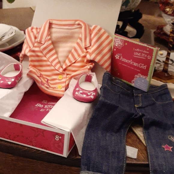 AMERICAN GIRL BRIGHT STRIPES OUTFIT - Picture 1 of 8